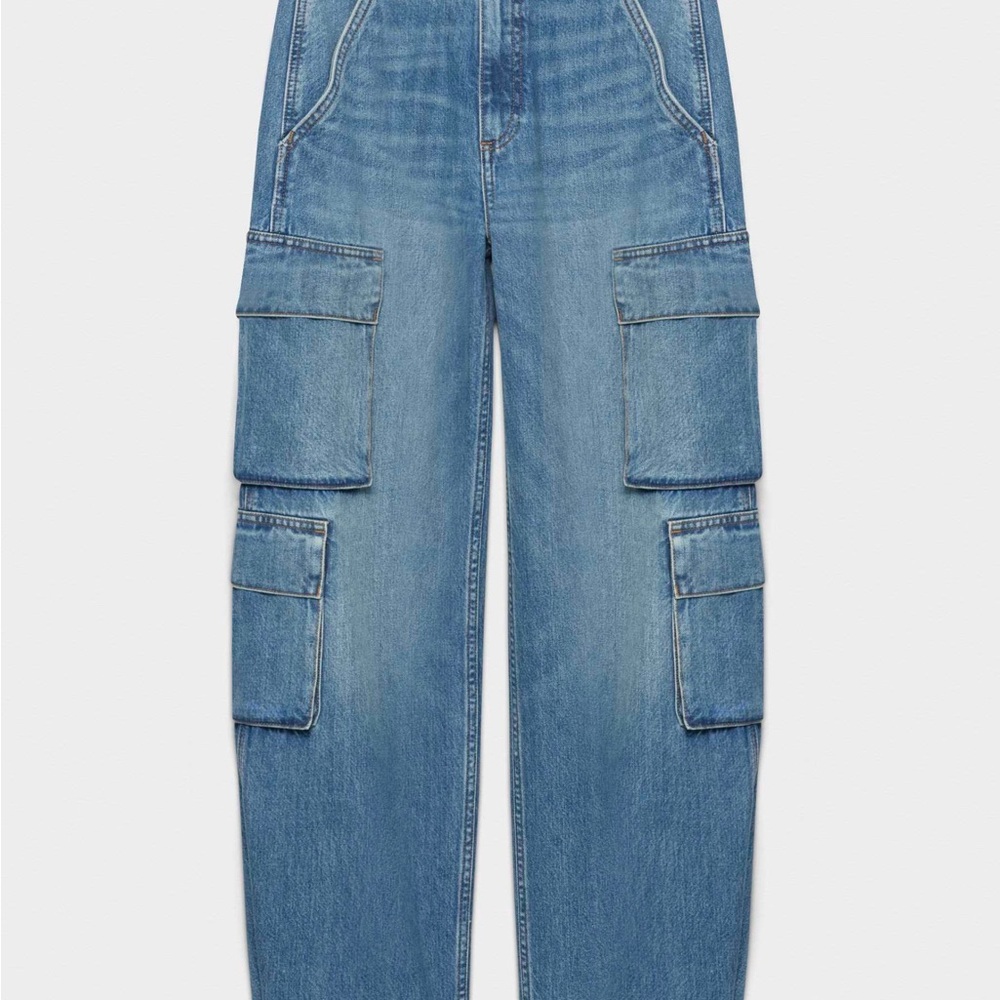 DENIM FORUM 90s HIGH RISE CARGO JEAN